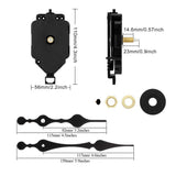 Maxbell Black Quartz Wall Clock Movement Pointer DIY Repair Part Professional Kit