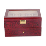 Maxbell 20 girds Watch Box Wooden Jewelry Organizer Pendants Case Clasps Container