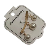 Maxbell Womens Fashion Sweater Cardigan Clip Chain Pearl Bow Pin Brooch  gold 1