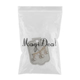 Maxbell Womens Fashion Sweater Cardigan Clip Chain Pearl Bow Pin Brooch  gold 1