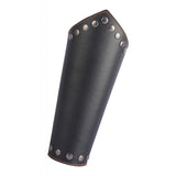 Maxbell Leather Gauntlet Unisex Arm Guard Medieval Bracer Costume Props Black