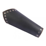 Maxbell Leather Gauntlet Unisex Arm Guard Medieval Bracer Costume Props Black