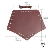 Maxbell Leather Gauntlet Unisex Arm Guard Medieval Bracer Costume Props Brown
