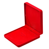 Maxbell Velvet Jewelry Set Box Tray Travel Necklace Storage Display Case Red