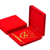 Maxbell Velvet Jewelry Set Box Tray Travel Necklace Storage Display Case Red