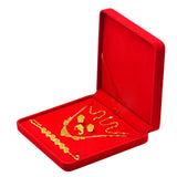 Maxbell Velvet Jewelry Set Box Tray Travel Necklace Storage Display Case Red