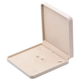 Maxbell Velvet Jewelry Set Box Tray Travel Necklace Storage Display Case Beige