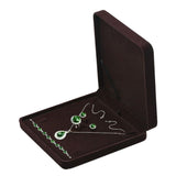 Maxbell Velvet Jewelry Set Box Tray Travel Necklace Storage Display Case Coffee