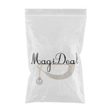Maxbell Womens Crystal Pearl Cardigan Clip Sweater Brooch Scarf Coat Gown Gold