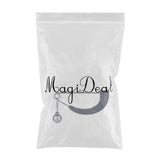 Maxbell Womens Crystal Pearl Cardigan Clip Sweater Brooch Scarf Coat Gown Gray
