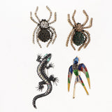 Maxbell Vintage Spider Dragonfly Animal Brooches Lady Crystal Brooch Pin Swallow1