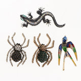 Maxbell Vintage Spider Dragonfly Animal Brooches Lady Crystal Brooch Pin Swallow1
