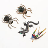 Maxbell Vintage Spider Dragonfly Animal Brooches Lady Crystal Brooch Pin Swallow1