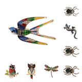 Maxbell Vintage Spider Dragonfly Animal Brooches Lady Crystal Brooch Pin Swallow1