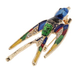 Maxbell Vintage Spider Dragonfly Animal Brooches Lady Crystal Brooch Pin Swallow1