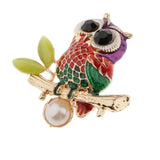 Maxbell Vintage Spider Dragonfly Animal Brooches Lady Crystal Brooch Pin OwlB