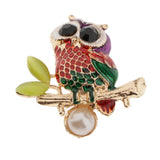 Maxbell Vintage Spider Dragonfly Animal Brooches Lady Crystal Brooch Pin OwlB