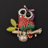 Maxbell Vintage Spider Dragonfly Animal Brooches Lady Crystal Brooch Pin OwlB