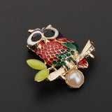 Maxbell Vintage Spider Dragonfly Animal Brooches Lady Crystal Brooch Pin OwlB