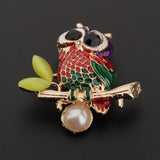 Maxbell Vintage Spider Dragonfly Animal Brooches Lady Crystal Brooch Pin OwlB