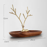 Maxbell Brass Deer Tree Jewelry Display Stand Bracelet Ring Necklace Jewelry Show