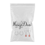 Maxbell 8Pcs Stainless Steel Charm Ring Non-piercing Clip On Adjustable