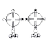Maxbell 8Pcs Stainless Steel Charm Ring Non-piercing Clip On Adjustable