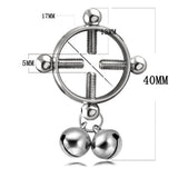 Maxbell 8Pcs Stainless Steel Charm Ring Non-piercing Clip On Adjustable