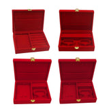 Maxbell Multi-Purpose Red Wedding Velvet Jewelry Display Case for Jewellery Type 1