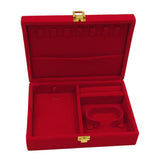 Maxbell Multi-Purpose Red Wedding Velvet Jewelry Display Case for Jewellery Type 1