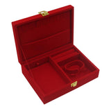 Maxbell Multi-Purpose Red Wedding Velvet Jewelry Display Case for Jewellery Type 1