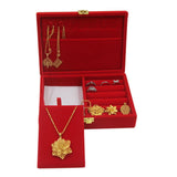 Maxbell Multi-Purpose Red Wedding Velvet Jewelry Display Case for Jewellery Type 2