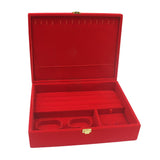 Maxbell Multifunctional Red Luxury Jewelry Display Box Bangle Rings Organizer Holder