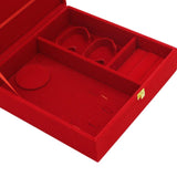 Maxbell Deluxe Red Velvet Jewelry Storage Box Beacelet Bangle Display Holder Case L