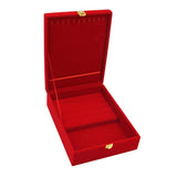 Maxbell Deluxe Red Velvet Jewelry Storage Box Beacelet Bangle Display Holder Case S