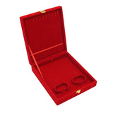 Maxbell Deluxe Red Velvet Jewelry Storage Box Beacelet Bangle Display Holder Case M