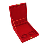 Maxbell Deluxe Red Velvet Jewelry Storage Box Beacelet Bangle Display Holder Case M