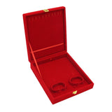 Maxbell Deluxe Red Velvet Jewelry Storage Box Beacelet Bangle Display Holder Case M