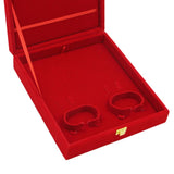 Maxbell Deluxe Red Velvet Jewelry Storage Box Beacelet Bangle Display Holder Case M