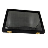 Maxbell Velvet Stackable Jewelry Display Tray Case for Jewellery Earrings Black