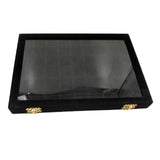 Maxbell Velvet Stackable Jewelry Display Tray Case for Jewellery Earrings Black