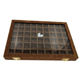 Maxbell Velvet Stackable Jewelry Display Tray Case for Jewellery Earrings Brown