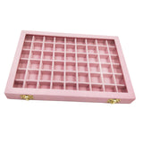 Maxbell Velvet Stackable Jewelry Display Tray Case for Jewellery Earrings Pink