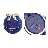 Maxbell Gift Box Necklace Jewelry Box Organizer Blue