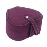 Maxbell Heart Velvet Jewelry Storage Box Ring Pendant Display Storage Case Purple