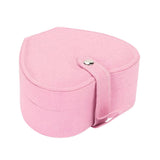 Maxbell Heart Velvet Jewelry Storage Box Ring Pendant Display Storage Case Pink