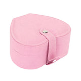 Maxbell Heart Velvet Jewelry Storage Box Ring Pendant Display Storage Case Pink