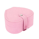 Maxbell Heart Velvet Jewelry Storage Box Ring Pendant Display Storage Case Pink