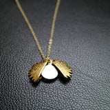 Maxbell Open Locket Necklace Engraved You Are My Sunshine Sunflower Golden
