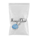 Maxbell Metal Gem Cabochon Keychain Split Rings Fashion Keyring Key Chain Decors C